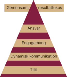 en grafik som visar de olika faserna för framgångsrika resultat